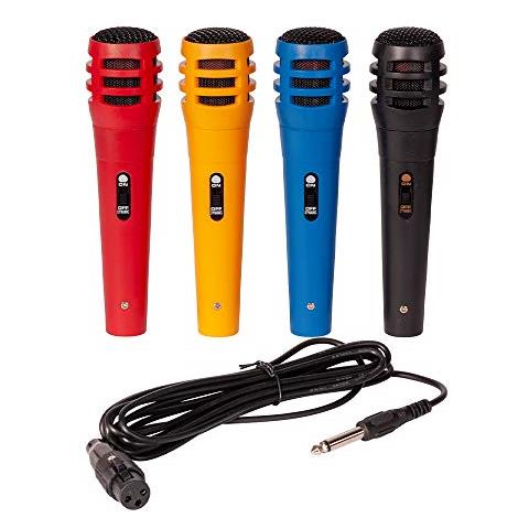 Dm500 Set Di Microfoni 4 Nero Rosso Blu E Giallo Di Plastica Con Cavo Xlr / Jack Millimetri 63529 Milioni - Foto 1