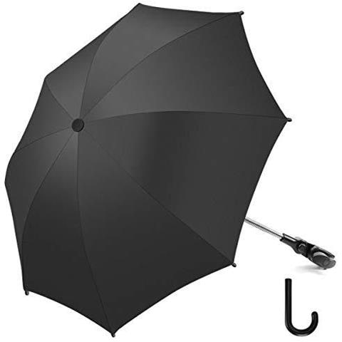 Passeggino Ombrello Parasole Universale 50 Bambino Uv E Infant Protezione Solare Ombrello Con Umbrella Maniglia Per Carrozzina Passeggino Passeggino E Buggy-black - Foto 1