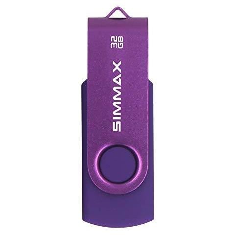 32gb Memory Stick Usb 2.0 Flash Drive Swivel Thumb Drive Pen Drive (32gb Viola) - Foto 2