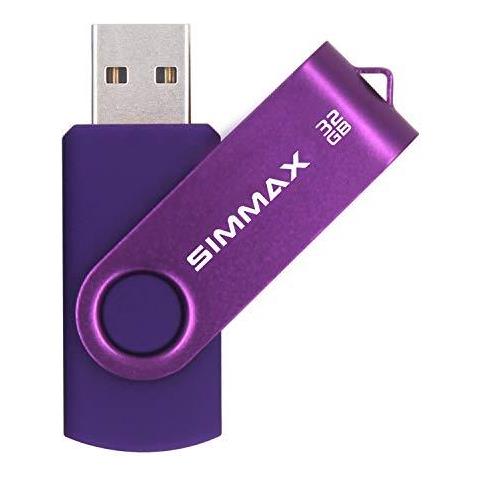 32gb Memory Stick Usb 2.0 Flash Drive Swivel Thumb Drive Pen Drive (32gb Viola) - Foto 1