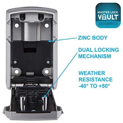 5441eurent Professionale Chiave Di Sicurezza Fissato Al Muro Bluetooth O Combinazione - Foto 2