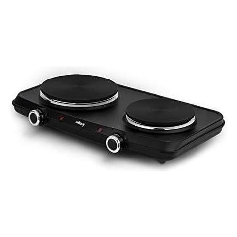 Fornello Elettrico PLW225 a 2 Piastre con Potenza 2250 W Colore Nero - Foto 2