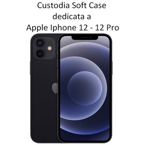 Custodia Tpu Silicone Cover Soft-case Per Apple Iphone 12 - 12 Pro Red - Foto 2