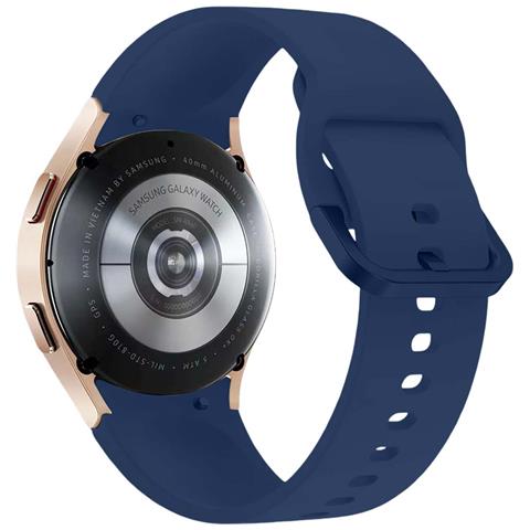 Cinturino Per Galaxy Watch 115mm S /m 20mm Edizione Sport In Silicone, Blu Marine - Foto 9