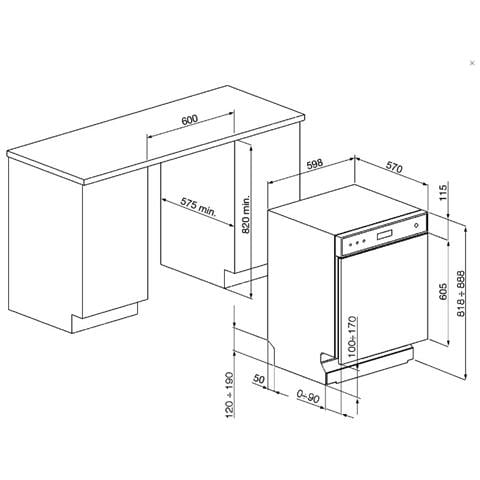 Lavastoviglie LSPP364CX da Sottopiano Classe C Capacità 13 Coperti Colore Acciaio Inox - Foto 8