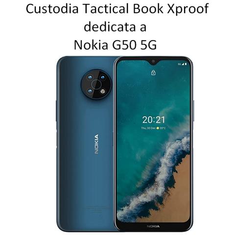 Custodia Originale Book Xproof Flip Case Per Nokia G50 5g Black Hawk - Foto 2