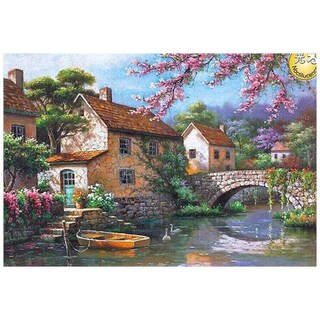 Puzzle In Legno 1000 Pezzi Per Adulti - Monna Lisa Riassunto Poster Incluso - Gioco Da Tavolo Antistress 75x50cm