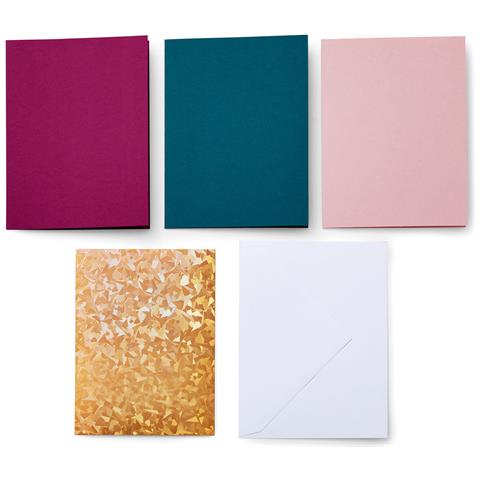 8 Biglietti E Buste Adesivi Smeraldo /fucsia - Cricut - Foto 2