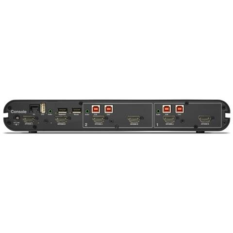 Universal 2nd Gen Secure switch per keyboard-video-mouse (kvm) Montaggio rack Nero - Foto 3