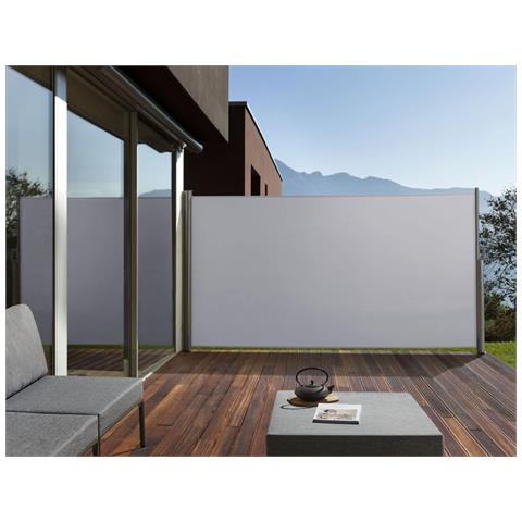 Tenda Laterale Estraibile 160 X 300 Cm Grigio Chiaro Dorio - Foto 1