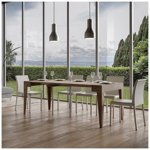 Consolle Allungabile 90x42/198 Cm Isotta Small - Noce - Foto 2