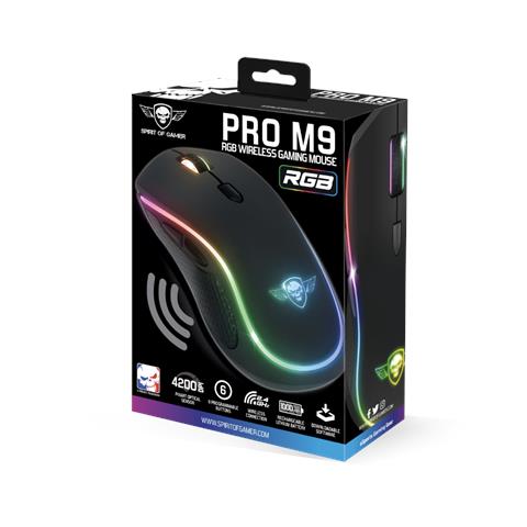 PRO-M9 mouse Gaming Ambidestro RF Wireless Ottico 4200 DPI - Foto 6