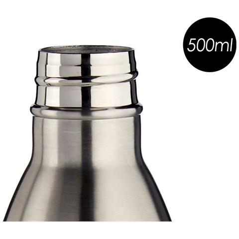 Thermos Argentato 500 Ml Acciaio Inossidabile (6 Unità) - Foto 2