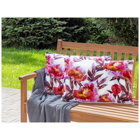 Cojines Para Sillas Exteriores Juego De 2 Cojines Para Silla De Jardín Con Funda Desenfundable En Impresión Digital Doble Cara 50x50x8 Cm Lemon Flower 91977209 Cojin Silla