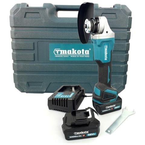 Trade Shop - Smerigliatrice Angolare Flex 100 - 125mm A Doppia Batteria 20v 5ah 8500rpm - Foto 1