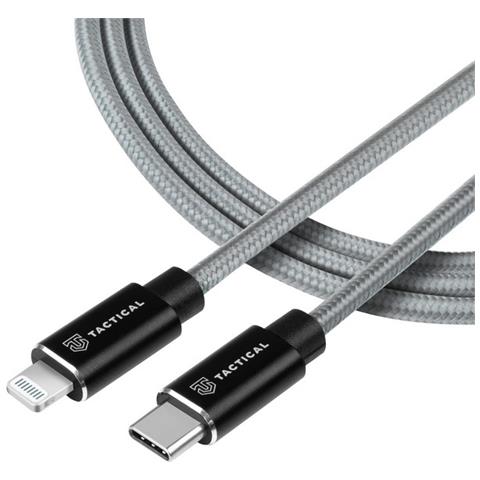 Cavo Dati E Ricarica Usb-c To Lightning Mfi 20w Rope In Kevlar 0.3m Grey - Foto 1