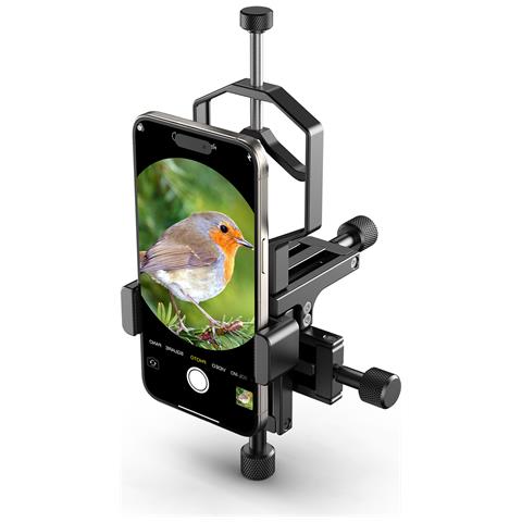 Adattatore Per Fotocamera Telescopica - Supporto Per Oculare Per Smartphone In Metallo - Foto 5