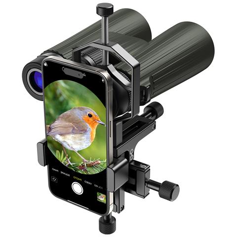 Adattatore Per Fotocamera Telescopica - Supporto Per Oculare Per Smartphone In Metallo - Foto 1