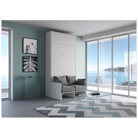Letto 120 Sofà Kentaro Bianco Frassino Con Pensile Vasistas  (alessia 20) - Foto 5