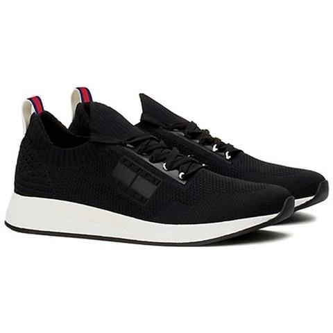 Elevated Knitted Sneakers Sintetico Scarpe Uomo Nero Eu 41, Em0em01382 Bds - Foto 1