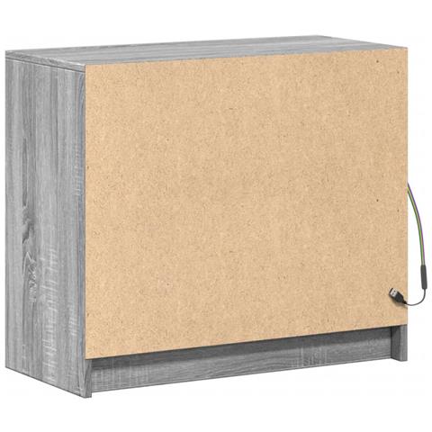 Credenza con LED Grigio Sonoma 72x34x61 cm in Legno Multistrato - Foto 10