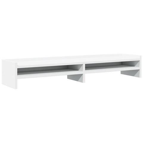 Supporto Per Monitor Bianco 100x24x16 Cm In Truciolato - Foto 2