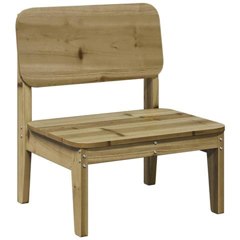 Sedia Da Giardino 60x52,5x72 Cm In Legno Impregnato Di Pino - Foto 2