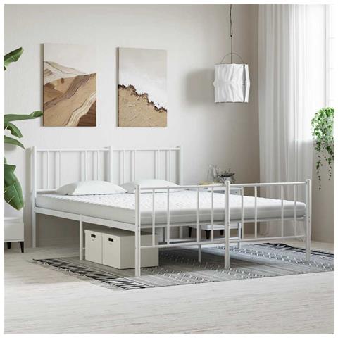 Materasso In Schiuma Bianco 200x220 Cm 7 Zone Durezza 20 Ild - Foto 2