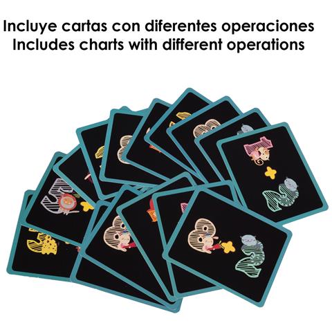 Gioco Matematico Magnetico. 40 Pezzi Di Cartone Magnetici Con Numeri E Animali. - Foto 3