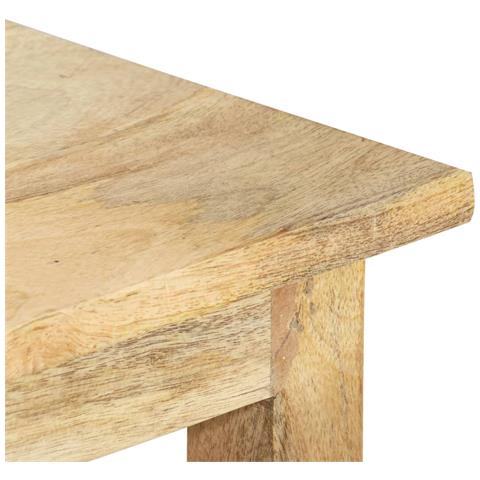 Tavolini Impilabili 3 Pz In Legno Massello Di Mango - Foto 8