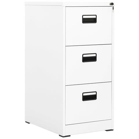 Schedario Bianco 46x62x102,5 Cm In Acciaio - Foto 2