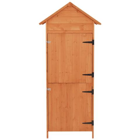 Lusso Casadino -  Armadietto Da Giardino Marrone 42,5x64x190 Cm - Foto 1