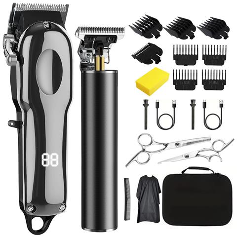 Tagliacapelli Led Gun Silver + 2 Kit Con Accessori Completi - Foto 1