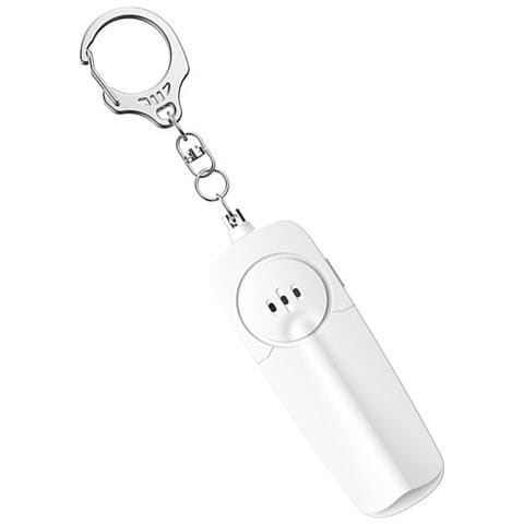 Portachiavi Allarme Personale Con Luce Led - Allarme Forte 130db, Alimentato A Batteria Aaa White - Foto 2