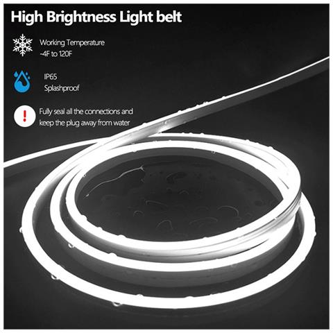 Striscia Led Neon Monocolore Dimmerabile Al Tocco Usb - Bianco Neutro 4000k Con Adesivo  3 M - Foto 7