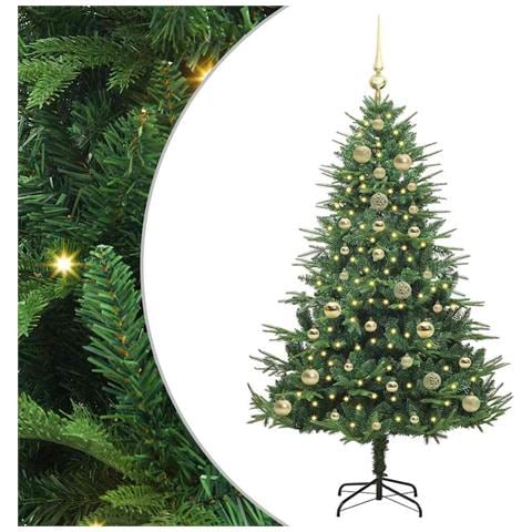 Albero di Natale artificiale preilluminato con set di palline - Foto 1