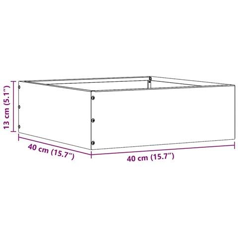 Bordura per Prato 6 pcs Nero 40 x 40 x 13 cm Acciaio - Foto 8