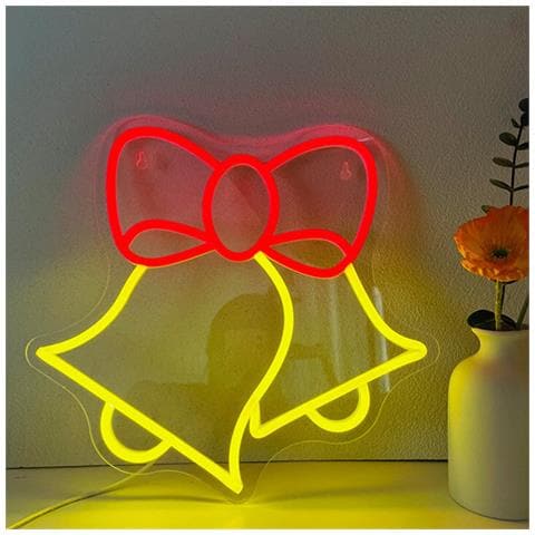 Campana Led Neon Sign - 35x33cm Luce Decorativa Alimentata Tramite Usb - Foto 2