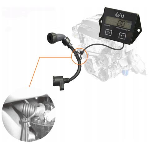 Contatore Ore Motore Elettronico - Resistente All'acqua E Agli Urti | Ip65, Max 85°c, 9999,9 H | Per Motore, Scooter, Tosaerba, Generatore - Foto 8