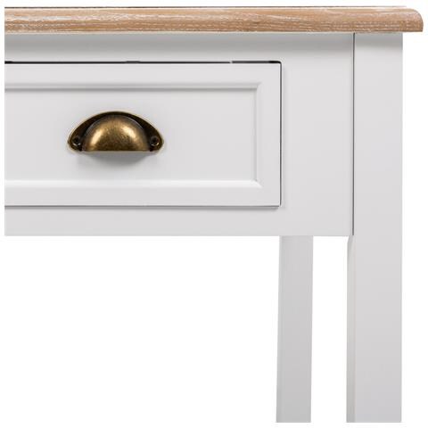 Tavolino Dasalotto Inlegnobianco A 2cassetti 80x80x50h - Foto 8