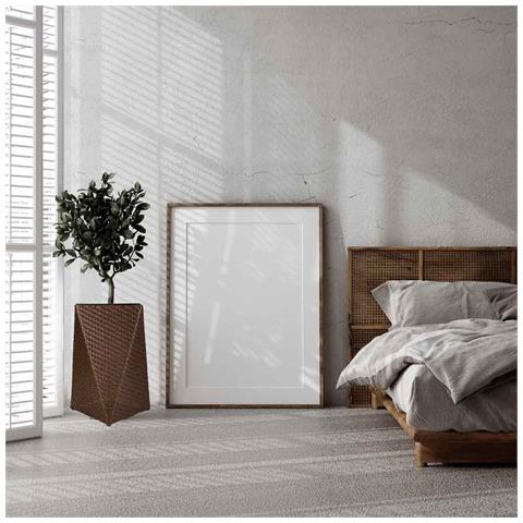 Fioriera In Polyrattan Marrone 31x31x56h - Foto 2