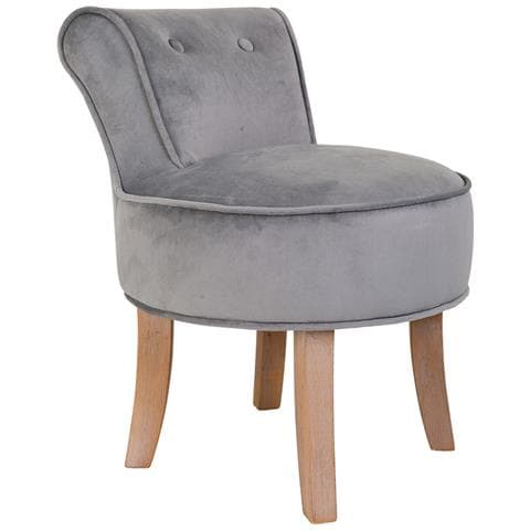 Sgabello Imbottita In Legno Grigio 45x46x36/58h - Foto 1