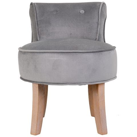 Sgabello Imbottita In Legno Grigio 45x46x36/58h - Foto 2