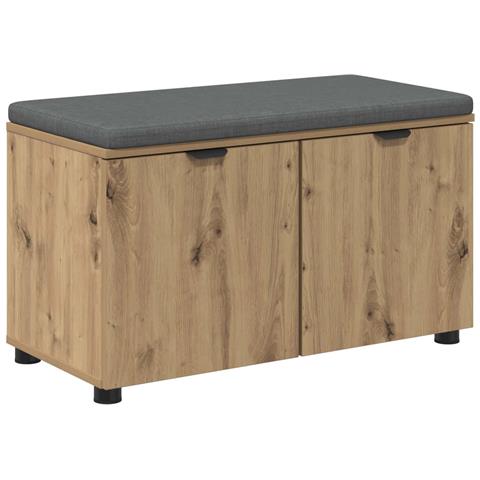 Panca per ingresso con porta Rovere Artigianale 80 x 38 x 46 cm - Foto 1