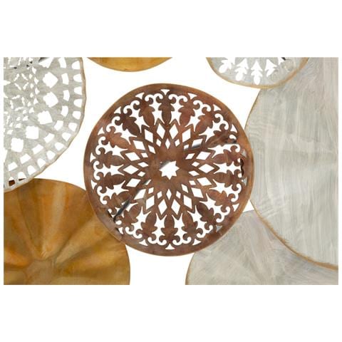 Decorazione In Metallo 3d Vkh32-multicolore-metallo-125x5,5x68,5 Cm - Foto 2