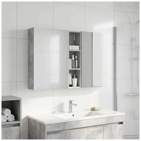 Set di Armadi da Bagno con lo scaffale 3 pcs 120 x 14,5 x 70 cm - Foto 2
