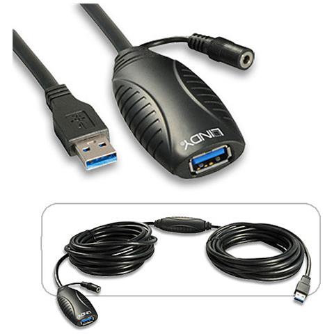 Prolunga attiva USB 3.0, 10m - Foto 3