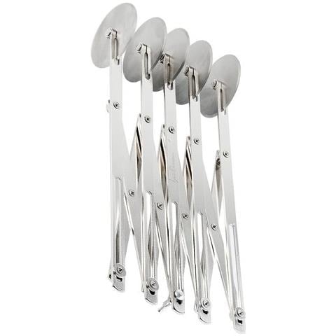 Bicicletta Tagliapasta 5 Lame Massari Acciaio Inox Aisi 430. Strumento Di Nuova Generazione Utilizzato Per Ottenere Prodotti Uniformi E In Serie. Adatta Per Realizzare Biscotti Di Pasta Frolla, Decorare A Reticolo Le Crostate, Tagliare Ma - Foto 2