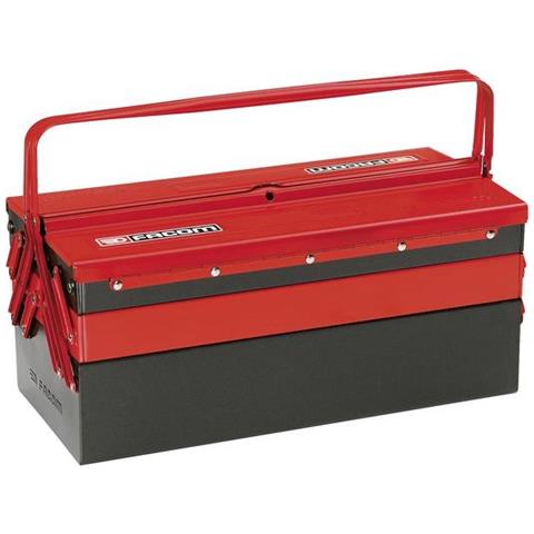Cassetta Porta Utensili Senza Contenuto Acciaio Rosso, Nero - Foto 1