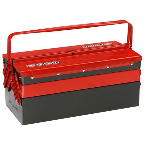 Cassetta Porta Utensili Senza Contenuto Acciaio Rosso, Nero - Foto 2